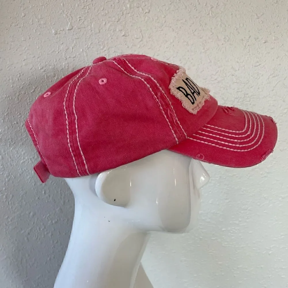 KBethos Bad Hair Day Distressed Hat EUC